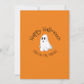 Spooktacular Ghost Birthday Invitation Kaart (Achterkant)