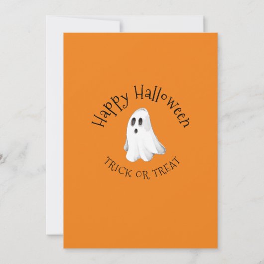 Spooktacular Ghost Birthday Invitation Kaart (Achterkant)