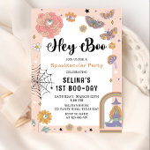 Spooktacular Ghost Halloween Meisje Verjaardag Kaart