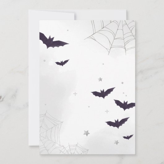 Spooktacular Ghost Halloween Party Uitnodiging (Achterkant)