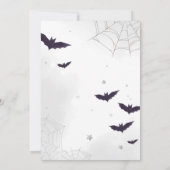 Spooktacular Ghost Halloween Verjaardagsfeest Kaart (Achterkant)