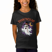 Spooktacular Ghost Kinder Halloween T-Shirt