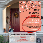 Spooktacular Ghost Oranje Halloween gender onthull Kaart