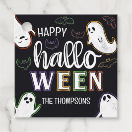 Spooktacular Ghosts & Bats Happy Halloween Bedankjes Labels