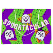 Spooktacular Ghosts Green Party Bag Groot Cadeauzakje (Voorkant)