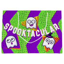 Spooktacular Ghosts Green Party Bag Groot Cadeauzakje