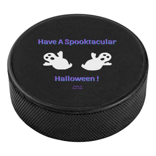 Spooktacular Ghosts Hockey Puck (3/4)