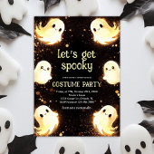 Spooktacular Ghosts Kinder Halloween Kostuumfeest Kaart