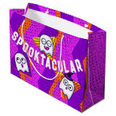 Spooktacular Ghosts Purple Party Bag Groot Cadeauzakje (Achterkant Gekanteld)