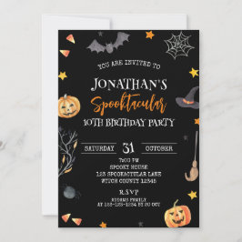 Spooktacular Halloween 10e Verjaardag, Kind Verjaa Kaart