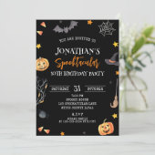 Spooktacular Halloween 10e Verjaardag, Kind Verjaa Kaart (Staand voorkant)