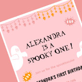 Spooktacular Halloween 1e verjaardag uitnodigingen