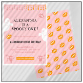 Spooktacular Halloween 1e verjaardag uitnodigingen