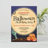 Spooktacular Halloween 5e verjaardagsfeest Kaart (Staand voorkant)