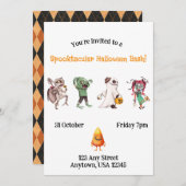Spooktacular Halloween Bash Kaart (Voorkant / Achterkant)