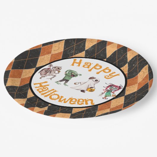 Spooktacular Halloween Bash Papieren Bordje (Gekanteld)