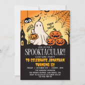 Spooktacular Halloween Birthday Kids Kaart (Voorkant)