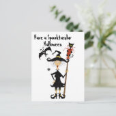 Spooktacular Halloween Briefkaart (Staand voorkant)