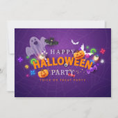 Spooktacular Halloween-feest Kaart (Achterkant)