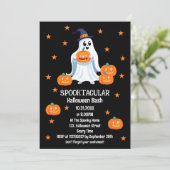 Spooktacular Halloween Feest Uitnodiging voor Kind (Staand voorkant)