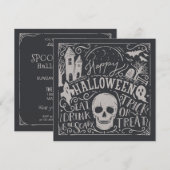 Spooktacular Halloween | feestuitnodiging Kaart (Voorkant / Achterkant)