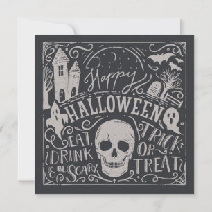  Spooktacular Halloween   feestuitnodiging Kaart