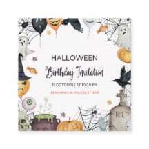 Spooktacular Halloween Invitation Kaart