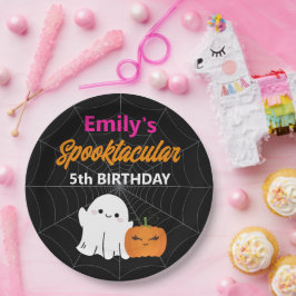Spooktacular Halloween Kids Verjaardagsfeest Papieren Bordje