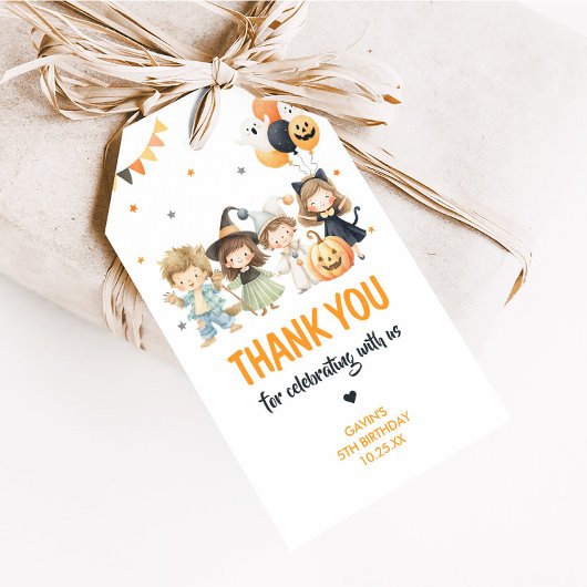 Spooktacular Halloween Kostuum Verjaardag Favoriet Cadeaulabel