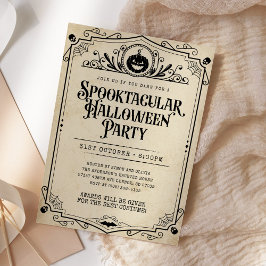 Spooktacular Halloween Kostuumfeest Kaart