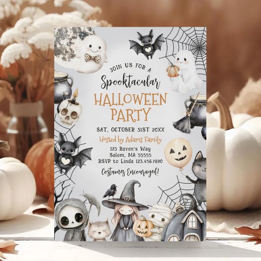 Spooktacular Halloween Leuk Spookfeest Kaart