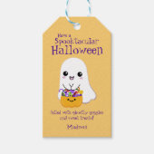 Spooktacular Halloween Leuke Ghost Cadeaulabel (Voorkant)