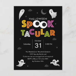 Spooktacular Halloween Party Invitation Briefkaart