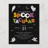 Spooktacular Halloween Party Invitation Briefkaart (Voorkant)