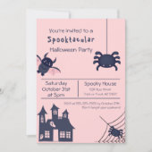 Spooktacular Halloween Party Invitation Kaart (Voorkant)