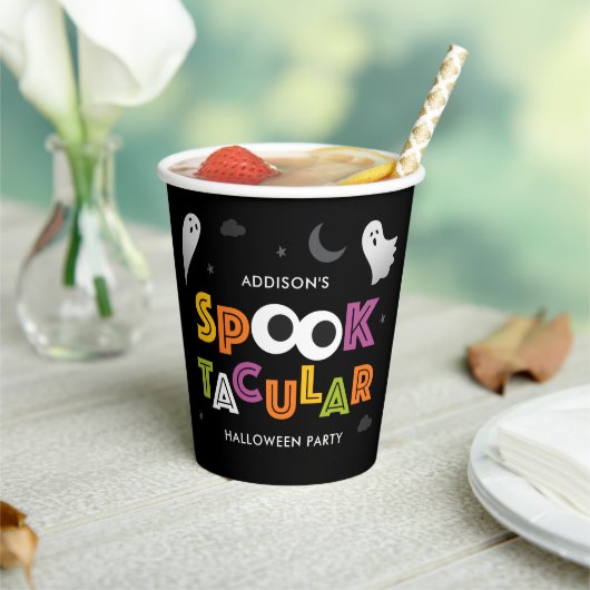 Spooktacular Halloween Party Paper Cup Papieren Bekers (Insitu)