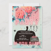 Spooktacular Halloween Party Scary Movie Uitnodige Kaart (Voorkant)