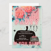 Spooktacular Halloween Party Scary Movie Uitnodige Kaart (Voorkant / Achterkant)