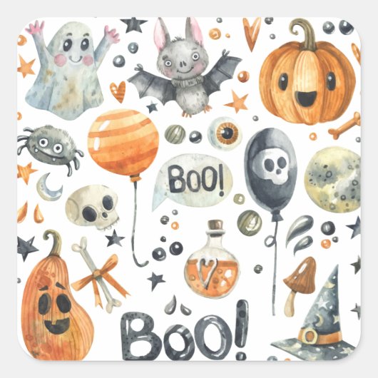 Spooktacular Halloween Party | Sticker Seal (Voorkant)