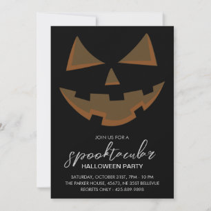 Spooktacular Halloween Party Zwart Kaart