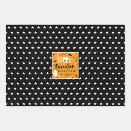 Spooktacular Halloween Patronen Inpakpapier Vel