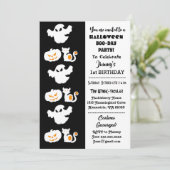 Spooktacular Halloween Pumpkins Boo 1st Birthday Kaart (Staand voorkant)