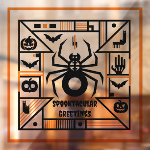 spooktacular halloween raamsticker