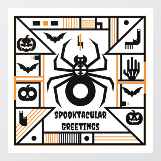 spooktacular halloween raamsticker (Vel)