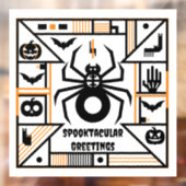spooktacular halloween raamsticker (Vel 2)