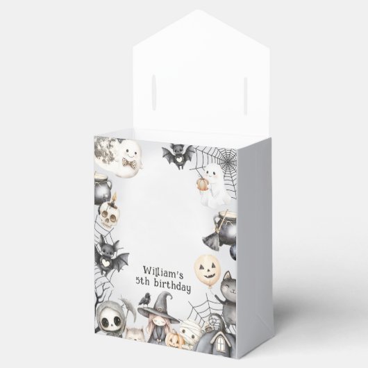 Spooktacular Halloween Schattige Ghost Verjaardags Bedankdoosjes (Geopend)