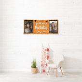 Spooktacular Halloween Spider Photo Birthday Spandoek (Insitu)