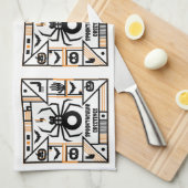 spooktacular halloween theedoek (Quarter Fold)