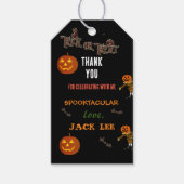 Spooktacular Halloween Trick or treat Dank u Cadeaulabel (Voorkant)