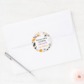 Spooktacular Halloween Verjaardag Dank u Ronde Sticker (Envelop)